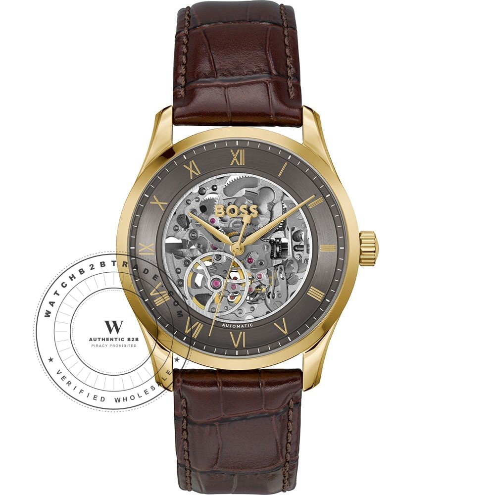 Hugo Boss Boss 1514235 Principle Skeleton Watch (1514235) - Wholesale Luxury Timepiece