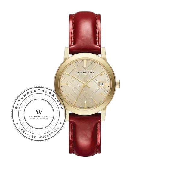 Burberry Burberry The City Ladies 34mm Gold Watch BU9140 - Angle 2