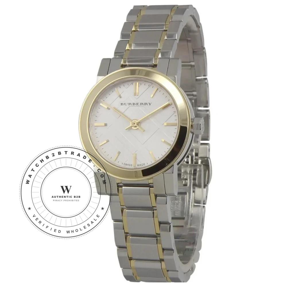 Burberry Burberry Ladies White Dial Two-Tone 26mm Watch (BU9217) - Wholesale Luxury Timepiece