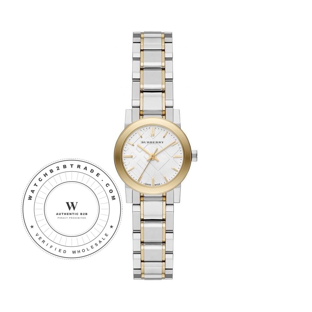 Burberry Burberry Ladies White Dial Two-Tone 26mm Watch BU9217 - Angle 2