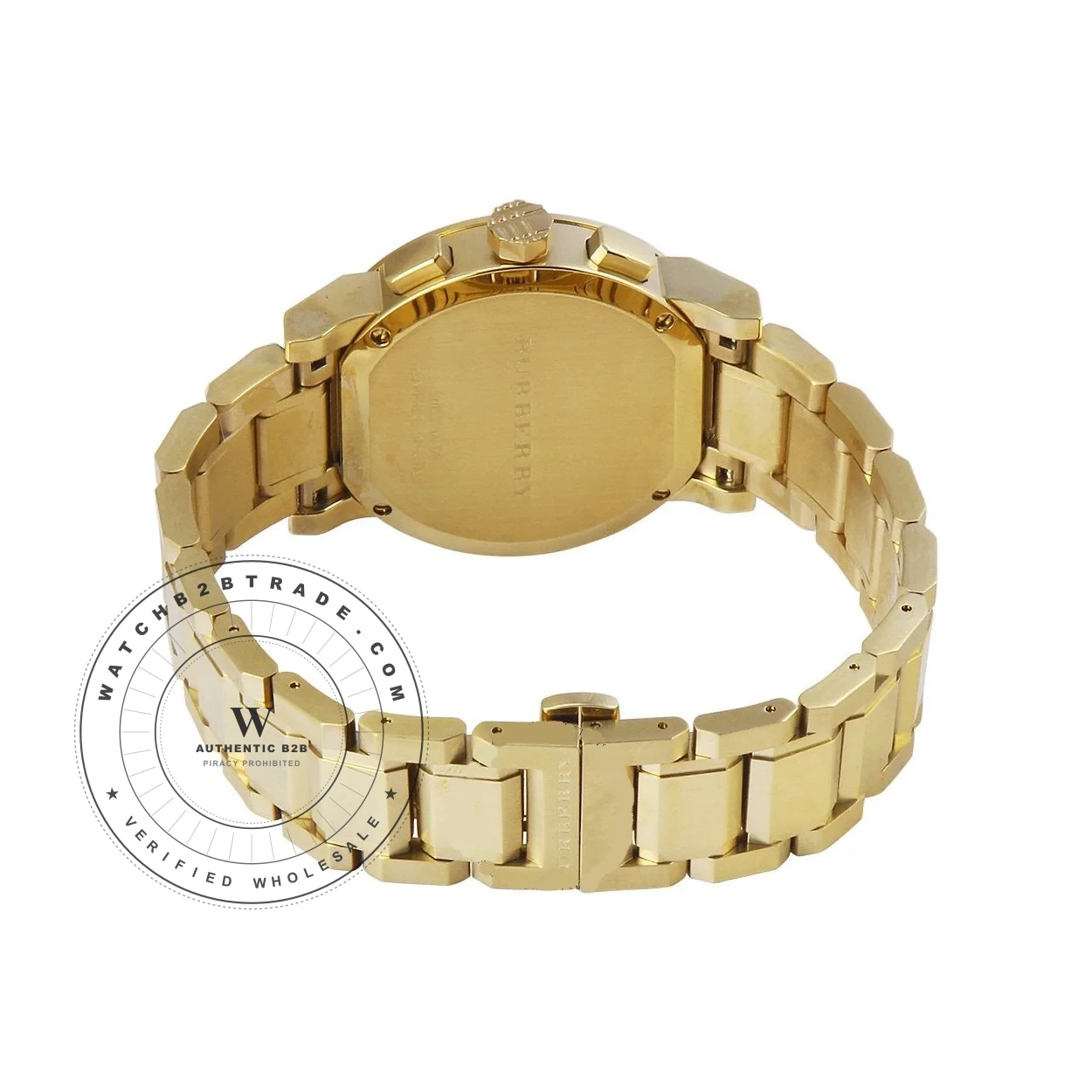 Burberry Burberry Gold Tone Chronograph 38mm Watch BU9753 - Angle 2