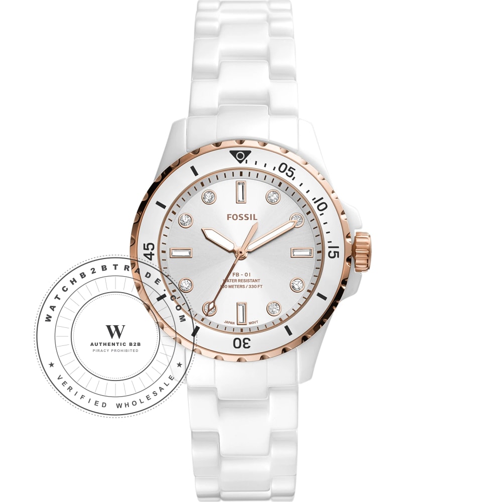 Fossil CE1107 FB-01 Ceramic Watch (CE1107) - Wholesale Luxury Timepiece