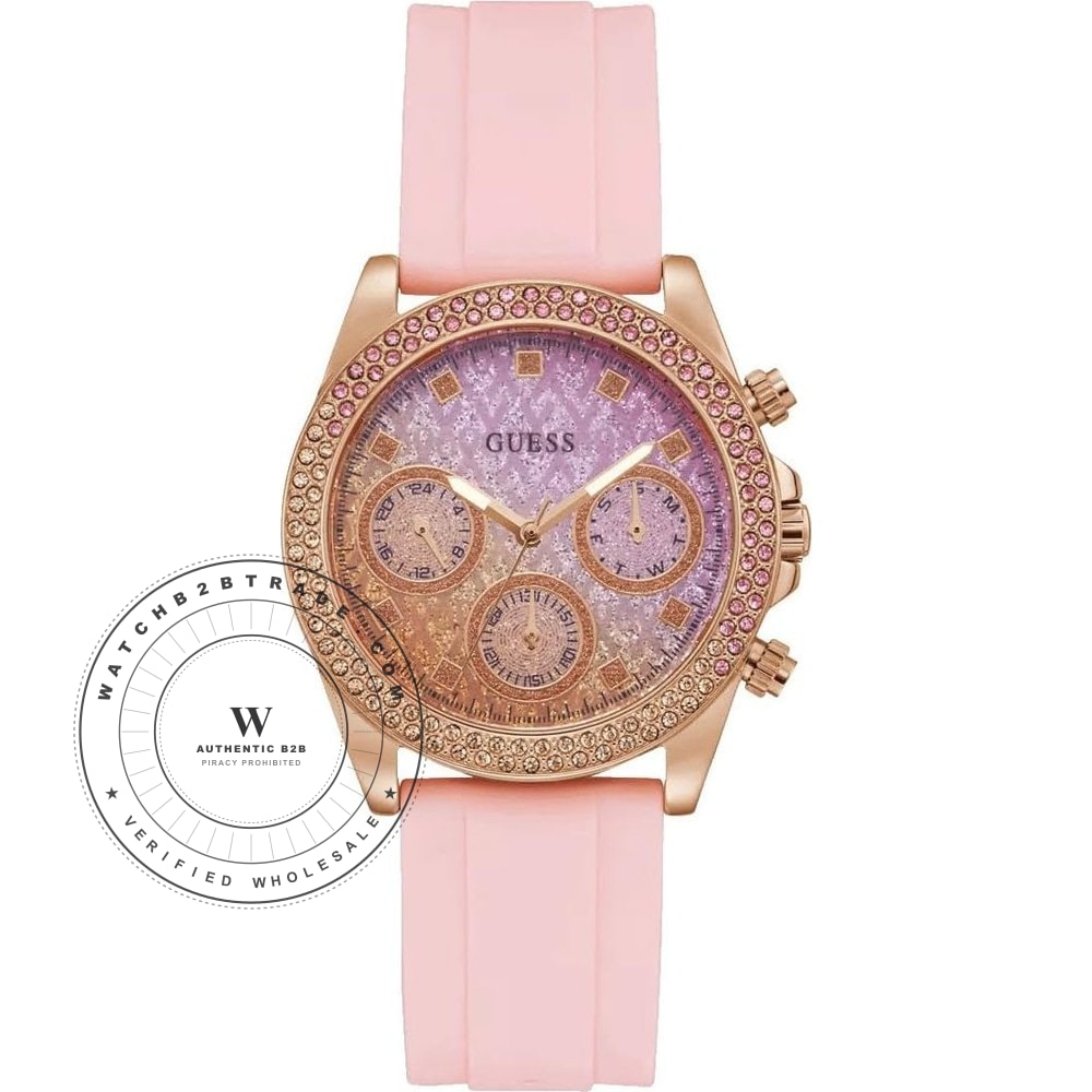 Guess GW0032L4 Sparkling Pink Watch (GW0032L4) - Wholesale Luxury Timepiece