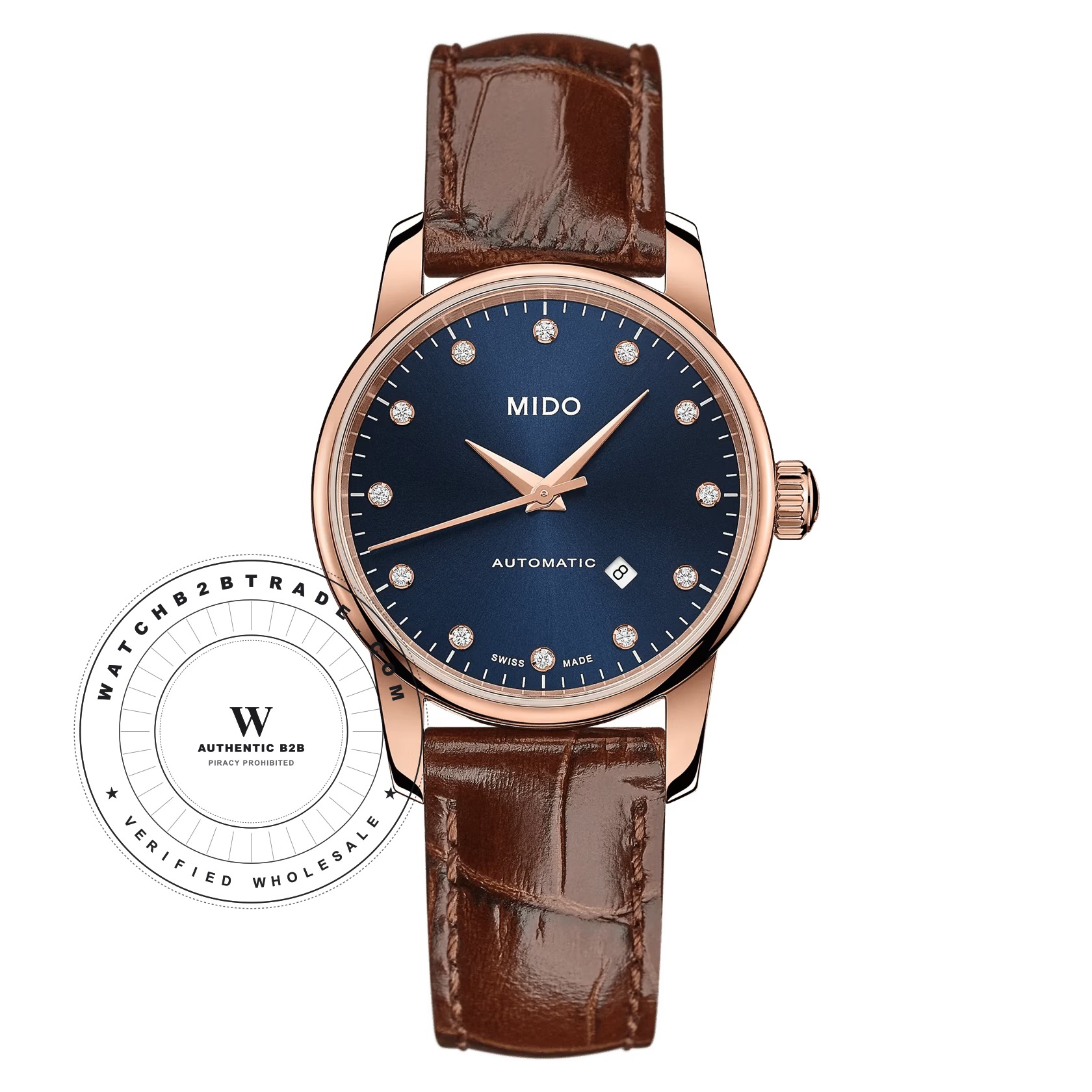 Mido Mido Baroncelli II Lady Automatic M7600.3.65.8 Watch (M7600.3.65.8) - Wholesale Luxury Timepiece