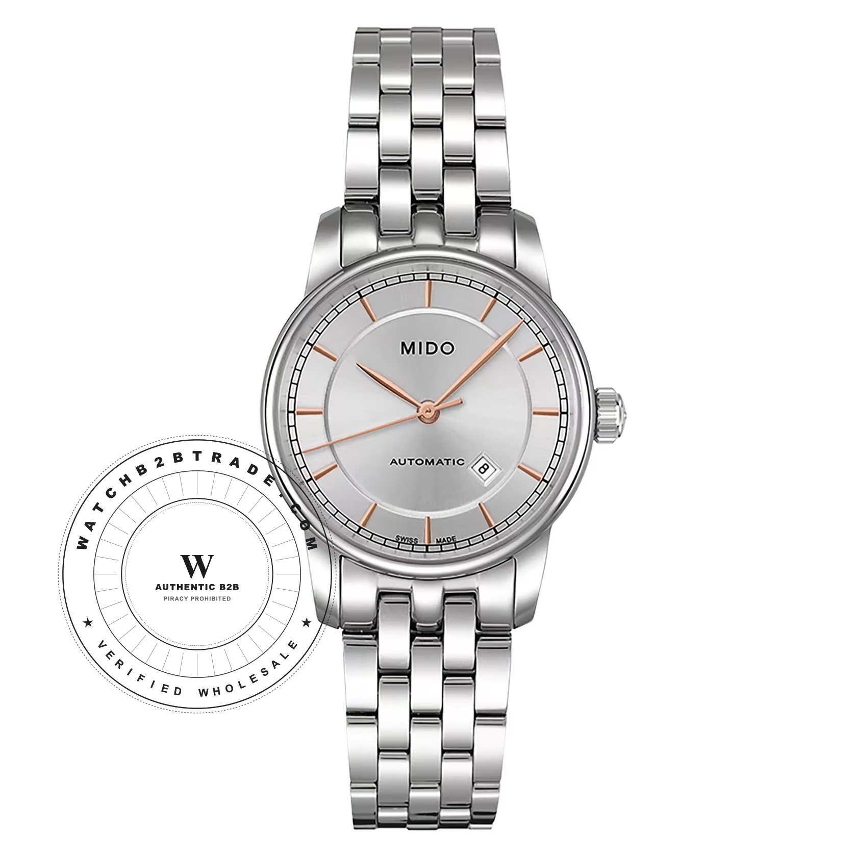 Mido Mido Baroncelli II Lady Automatic M7600.4.10.1 Watch (M7600.4.10.1) - Wholesale Luxury Timepiece