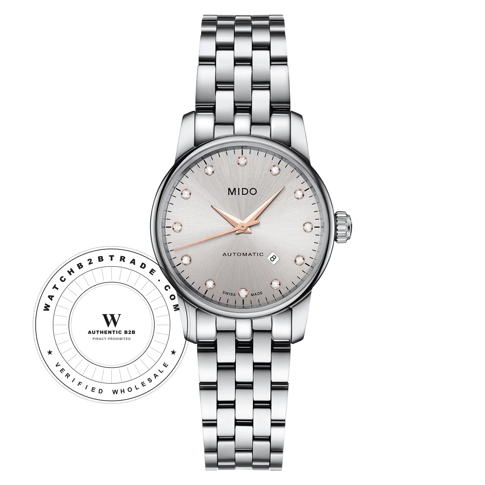 Mido Mido Baroncelli II Lady Automatic M7600.4.67.1 Watch (M7600.4.67.1) - Wholesale Luxury Timepiece