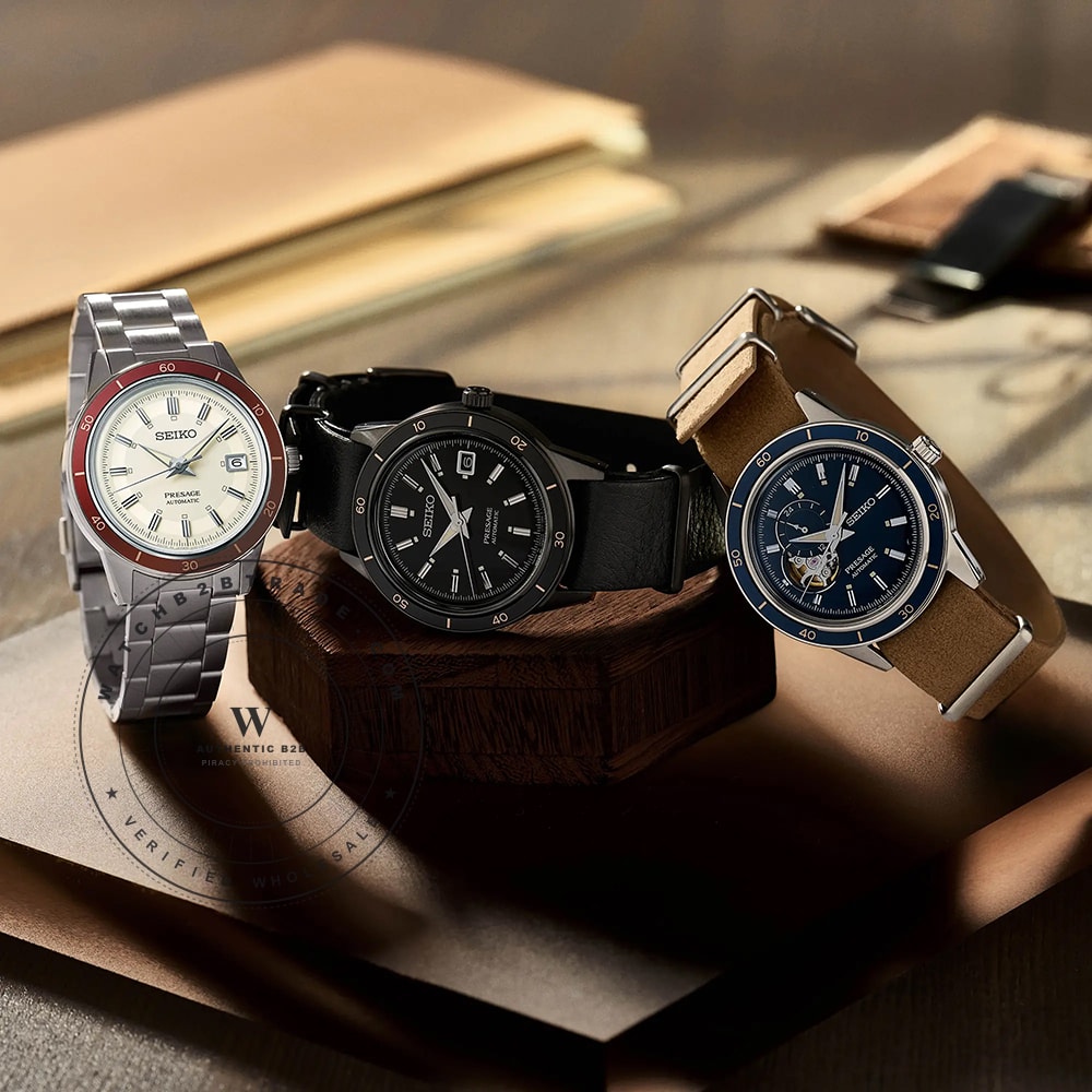 Seiko Presage SRPH95J1 Presage - Style 60s ‘Stealth’ Watch SRPH95J1 - Angle 4