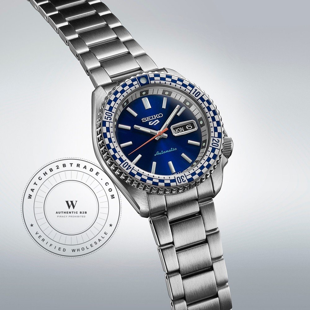 Seiko 5 Sports SRPK65K1 Seiko 5 Sports ‘Checkered Flag’ Watch SRPK65K1 - Angle 2