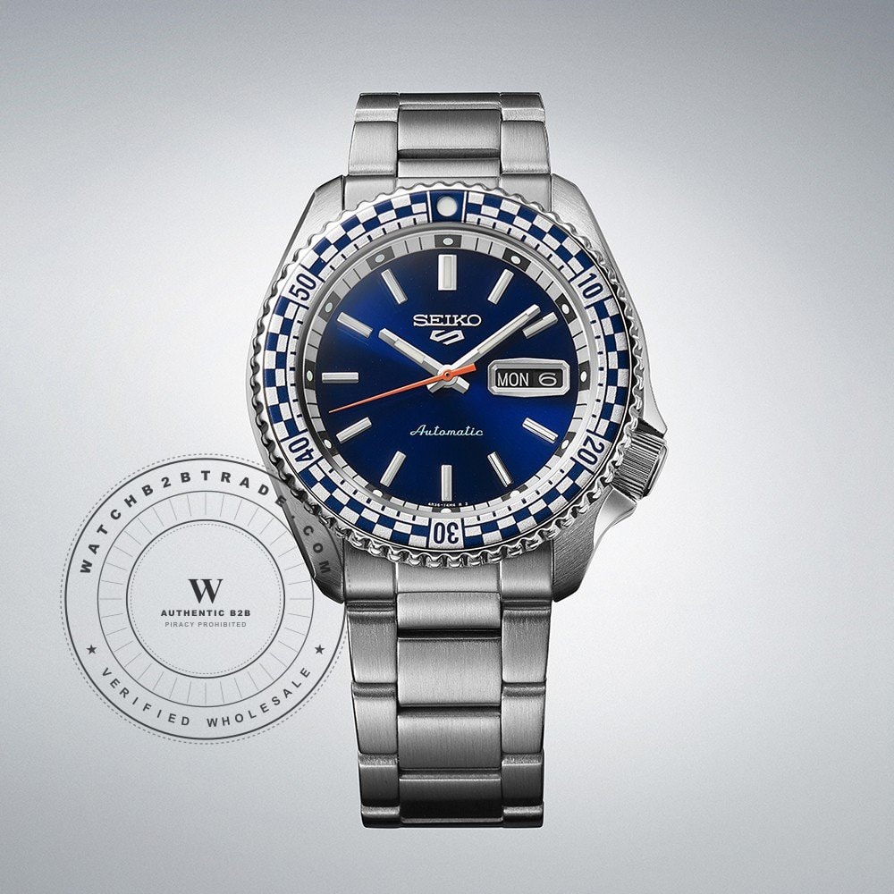 Seiko 5 Sports SRPK65K1 Seiko 5 Sports ‘Checkered Flag’ Watch SRPK65K1 - Angle 4