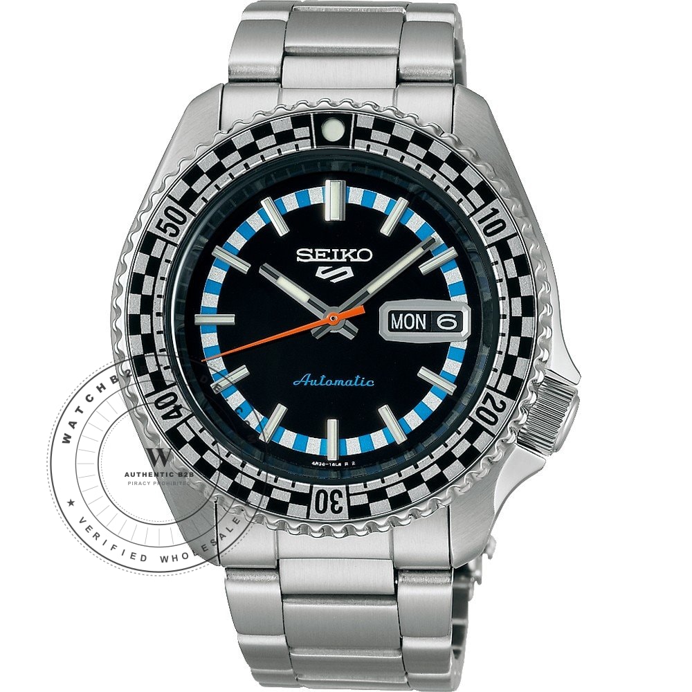 Seiko 5 Sports SRPK67K1 Seiko 5 Sports ‘Checkered Flag’ Watch (SRPK67K1) - Wholesale Luxury Timepiece