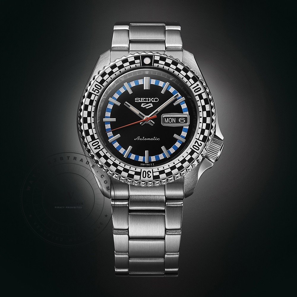 Seiko 5 Sports SRPK67K1 Seiko 5 Sports ‘Checkered Flag’ Watch SRPK67K1 - Angle 4