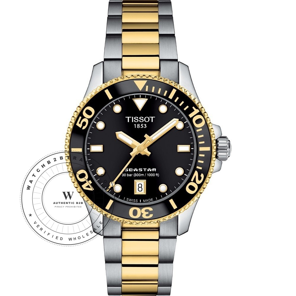 Tissot T1202102205100 Seastar Watch (T1202102205100) - Wholesale Luxury Timepiece