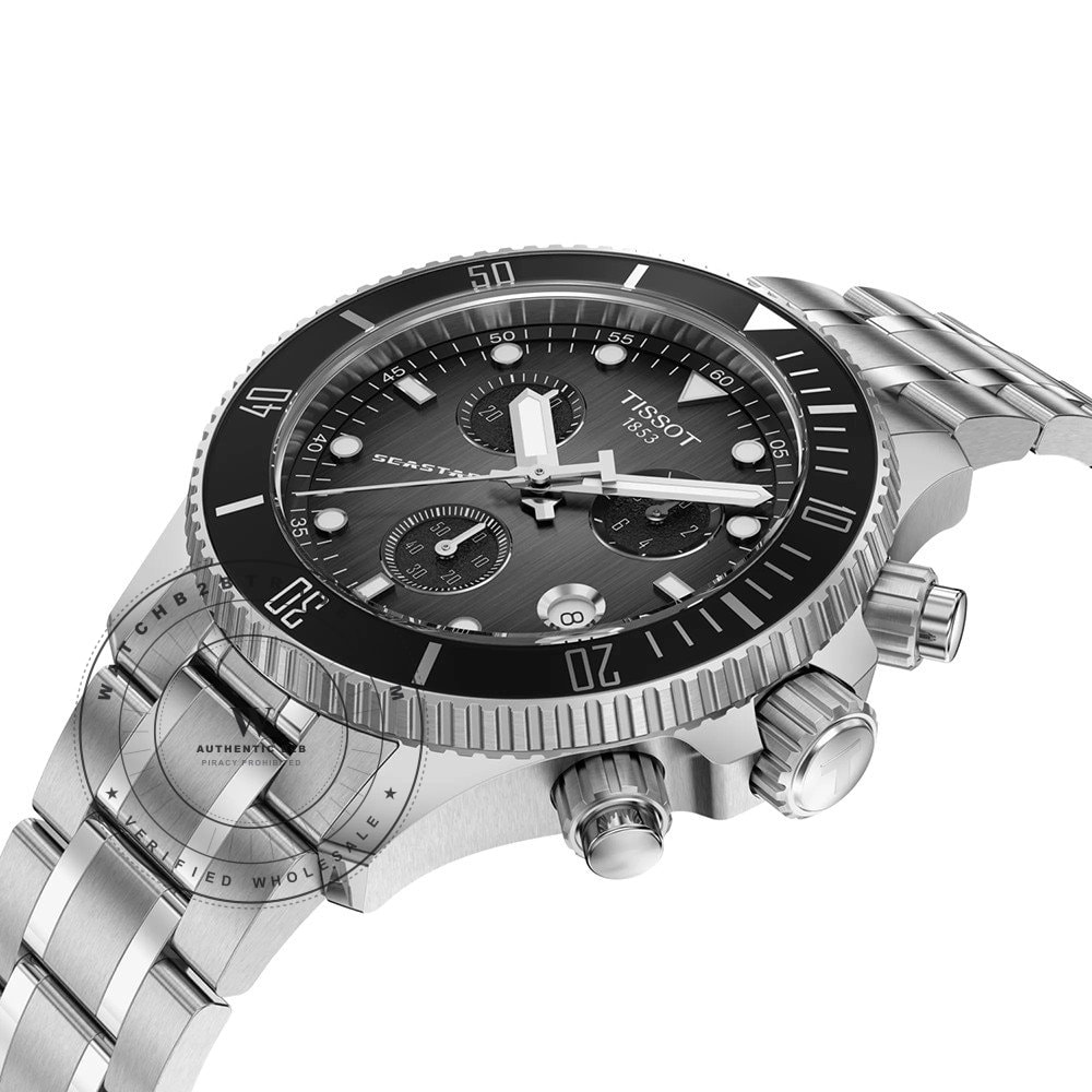 Tissot T-Sport T1202171106100 Seastar 1000 Chrono Watch T1202171106100 - Angle 2