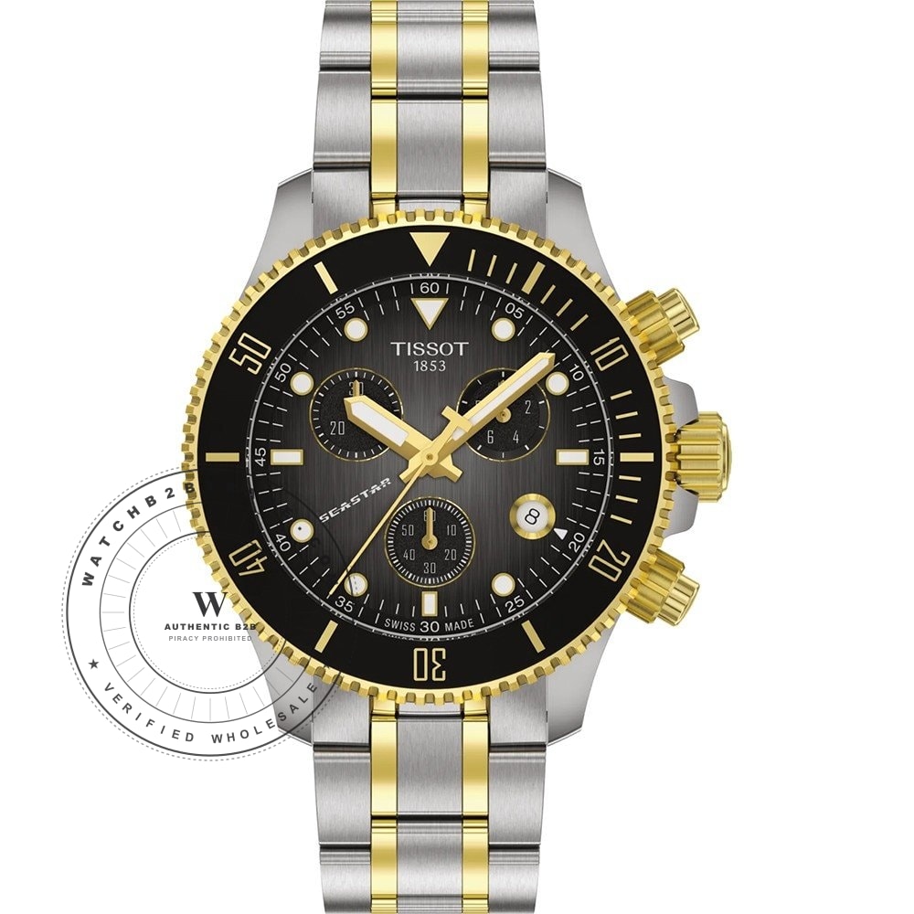Tissot T-Sport T1202172206100 Seastar 1000 Chrono Watch (T1202172206100) - Wholesale Luxury Timepiece