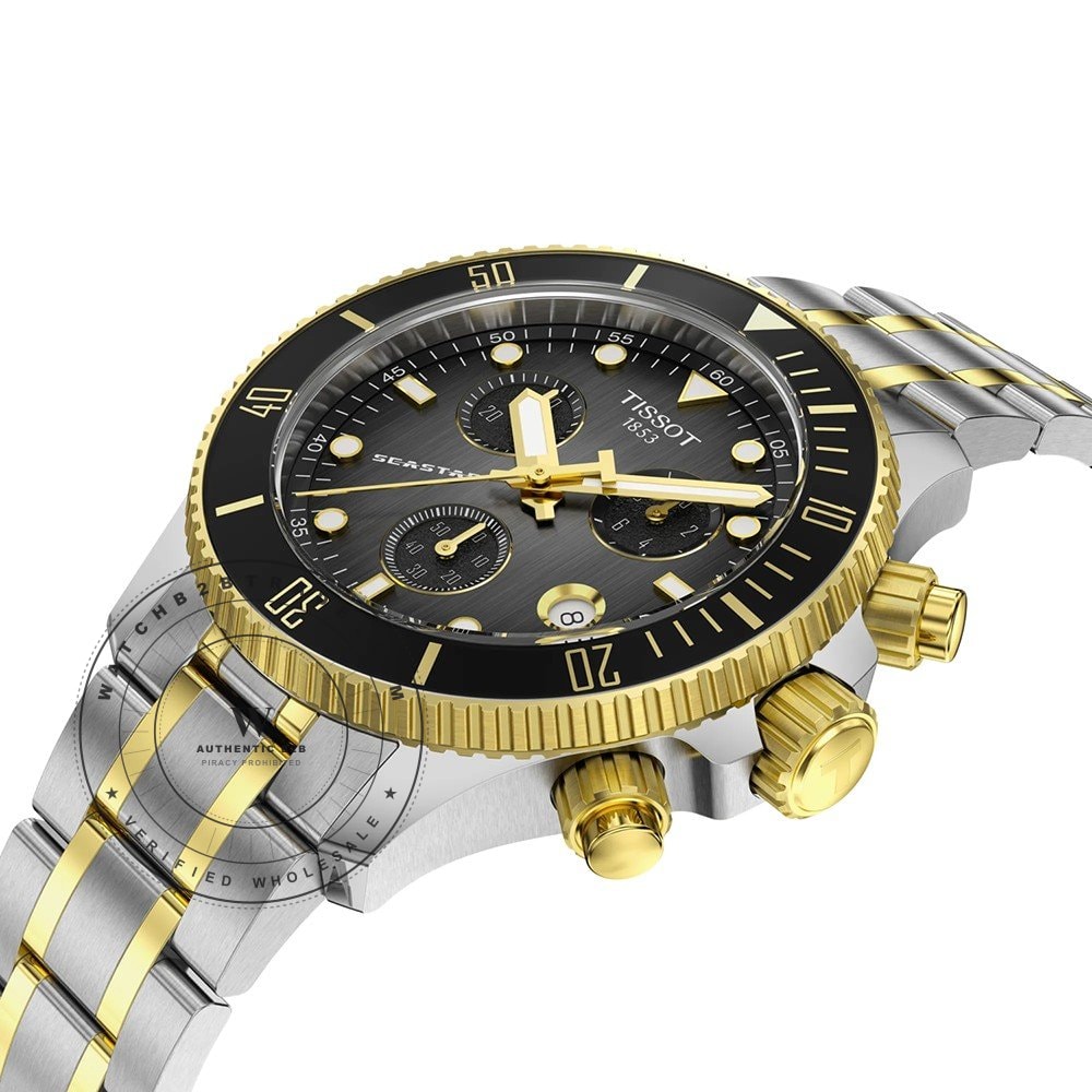 Tissot T-Sport T1202172206100 Seastar 1000 Chrono Watch T1202172206100 - Angle 2