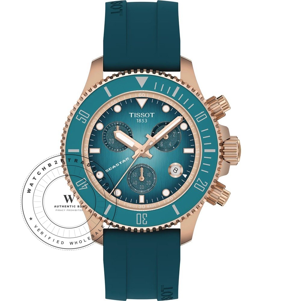 Tissot T-Sport T1202173704100 Seastar 1000 Chrono Watch (T1202173704100) - Wholesale Luxury Timepiece