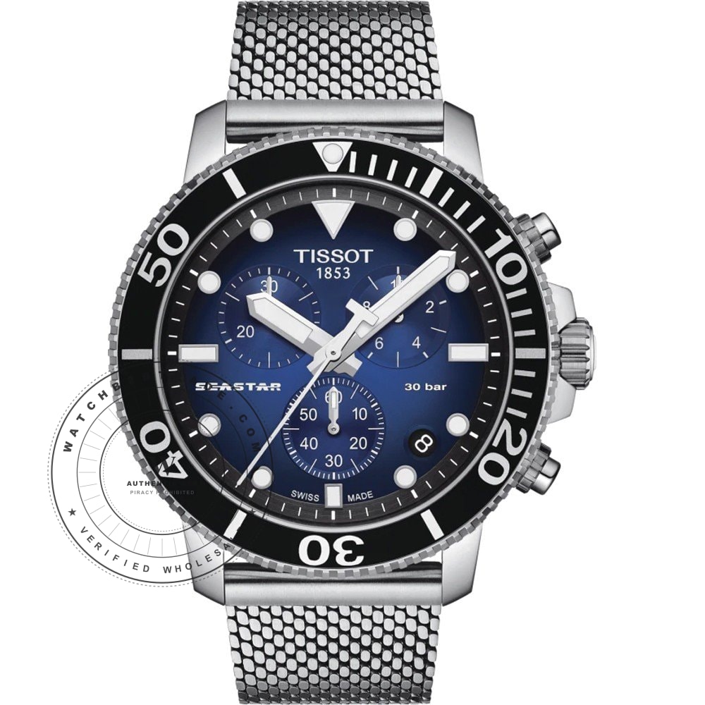 Tissot T-Sport T1204171104102 Seastar 1000 Watch (T1204171104102) - Wholesale Luxury Timepiece