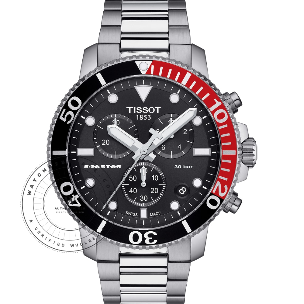 Tissot T-Sport T1204171105101 Seastar 1000 Watch (T1204171105101) - Wholesale Luxury Timepiece