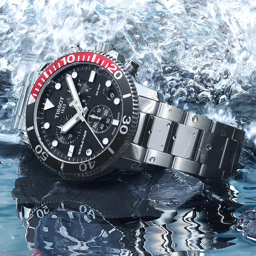 Tissot T-Sport T1204171105101 Seastar 1000 Watch T1204171105101 - Angle 6