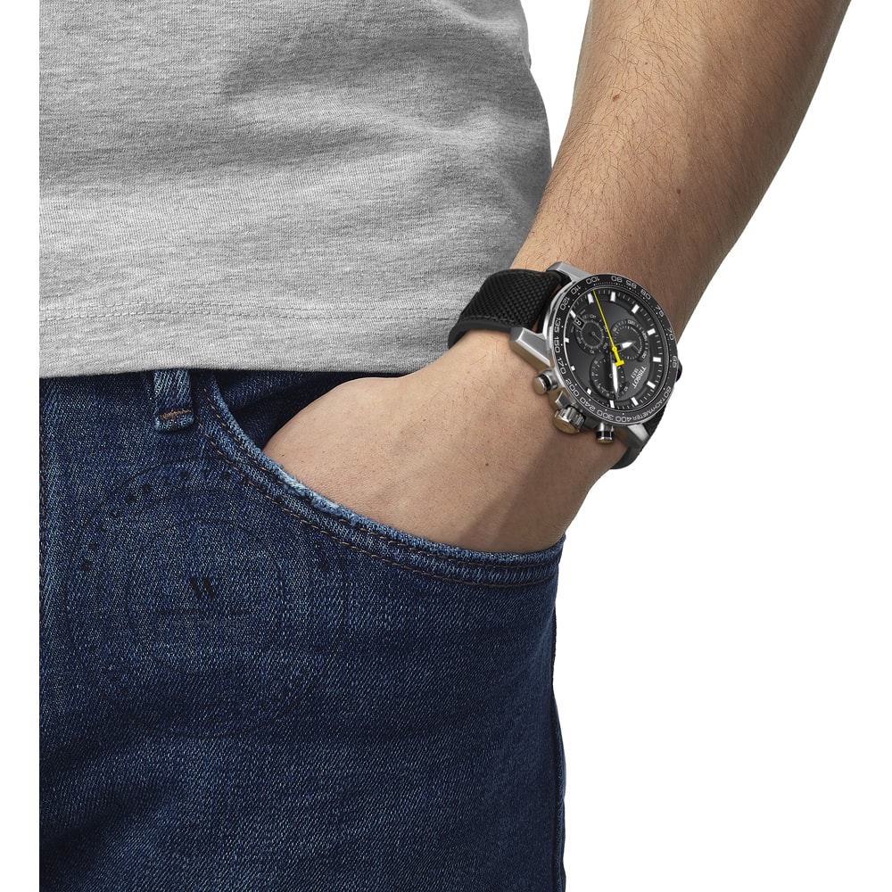 Tissot T-Sport T1256171705102 Supersport Chrono Watch T1256171705102 - Angle 5