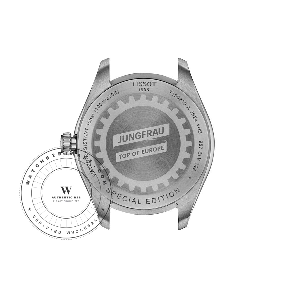 Tissot T-Classic T1502101103101 PR 100 Jungfraubahn Watch T1502101103101 - Angle 3