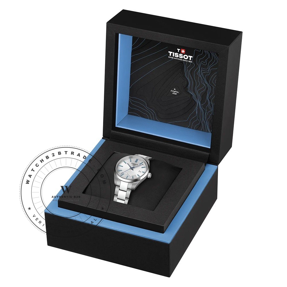 Tissot T-Classic T1502101103101 PR 100 Jungfraubahn Watch T1502101103101 - Angle 6